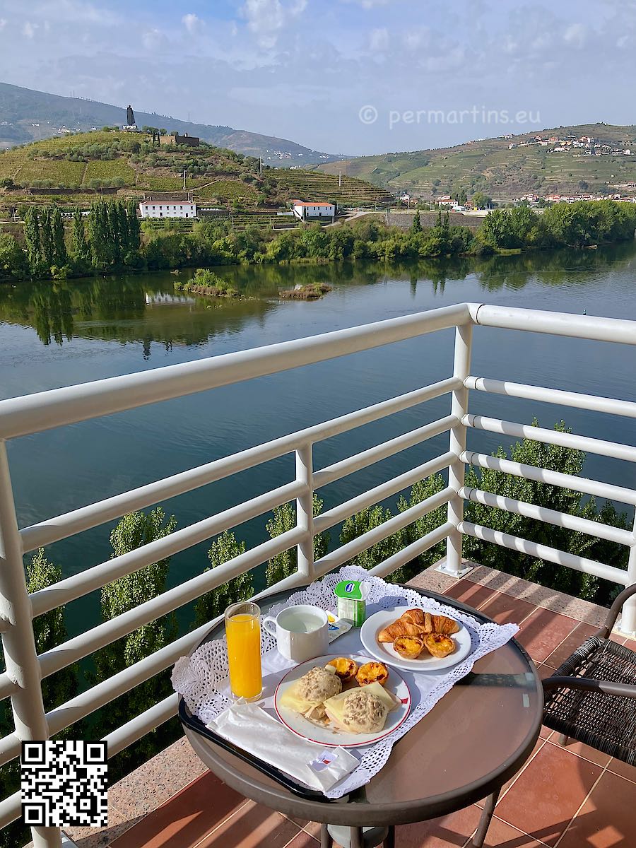 Portugal Peso da Régua view from Hotel Régua Douro breakfast