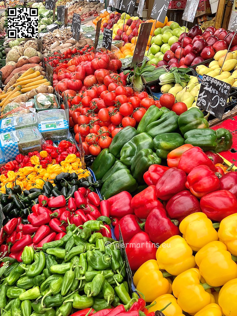 Austria Vienna vegetables at Naschmarkt market