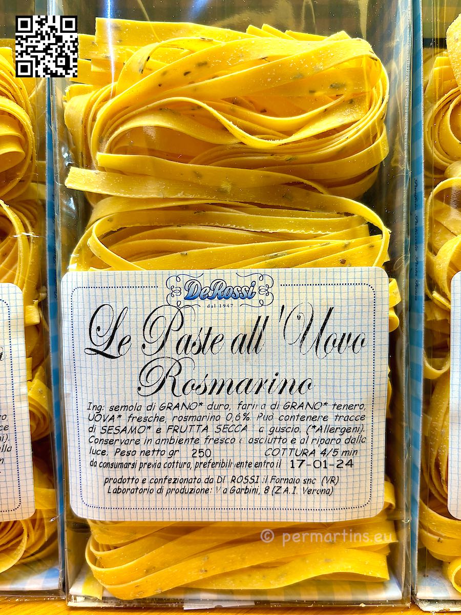 Italy Verona pasta at Pasticceria De Rossi