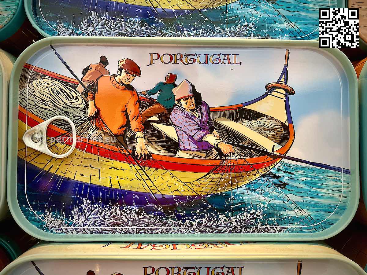 Portugal Porto sardine can at Mercado do Bolhão