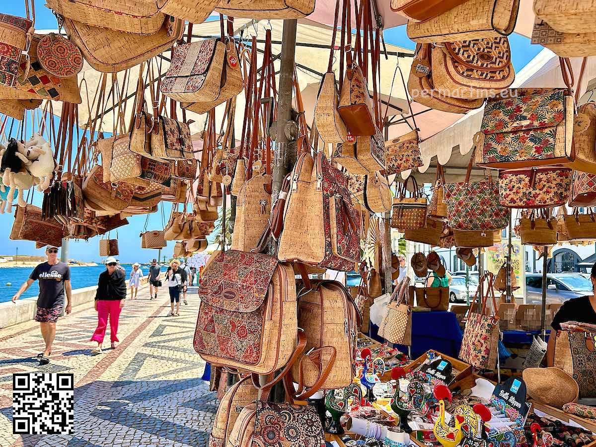 Portugal Algarve Lagos handbags made of cork
